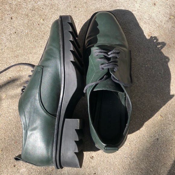 Zara Chunky heel lace up shoes